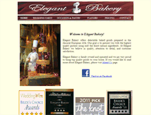 Tablet Screenshot of elegantbakery.com